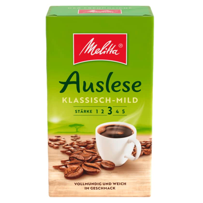 Melitta Auslese Klassisch-Mild Filterkaffee gemahlen 500g